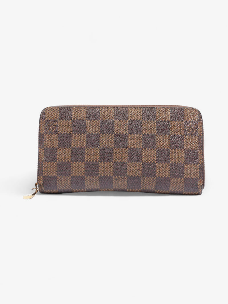  Louis Vuitton Zippy Wallet  Damier Ebene Coated Canvas