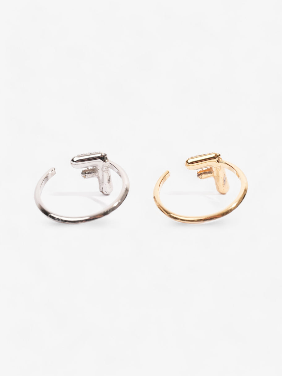 Fendi FF Rings Gold / Silver Base Metal Small Image 3