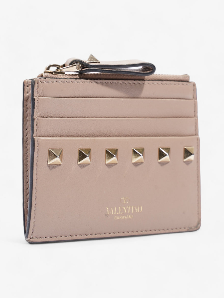 Valentino Rockstud Card Holder Poudre Leather Image 3