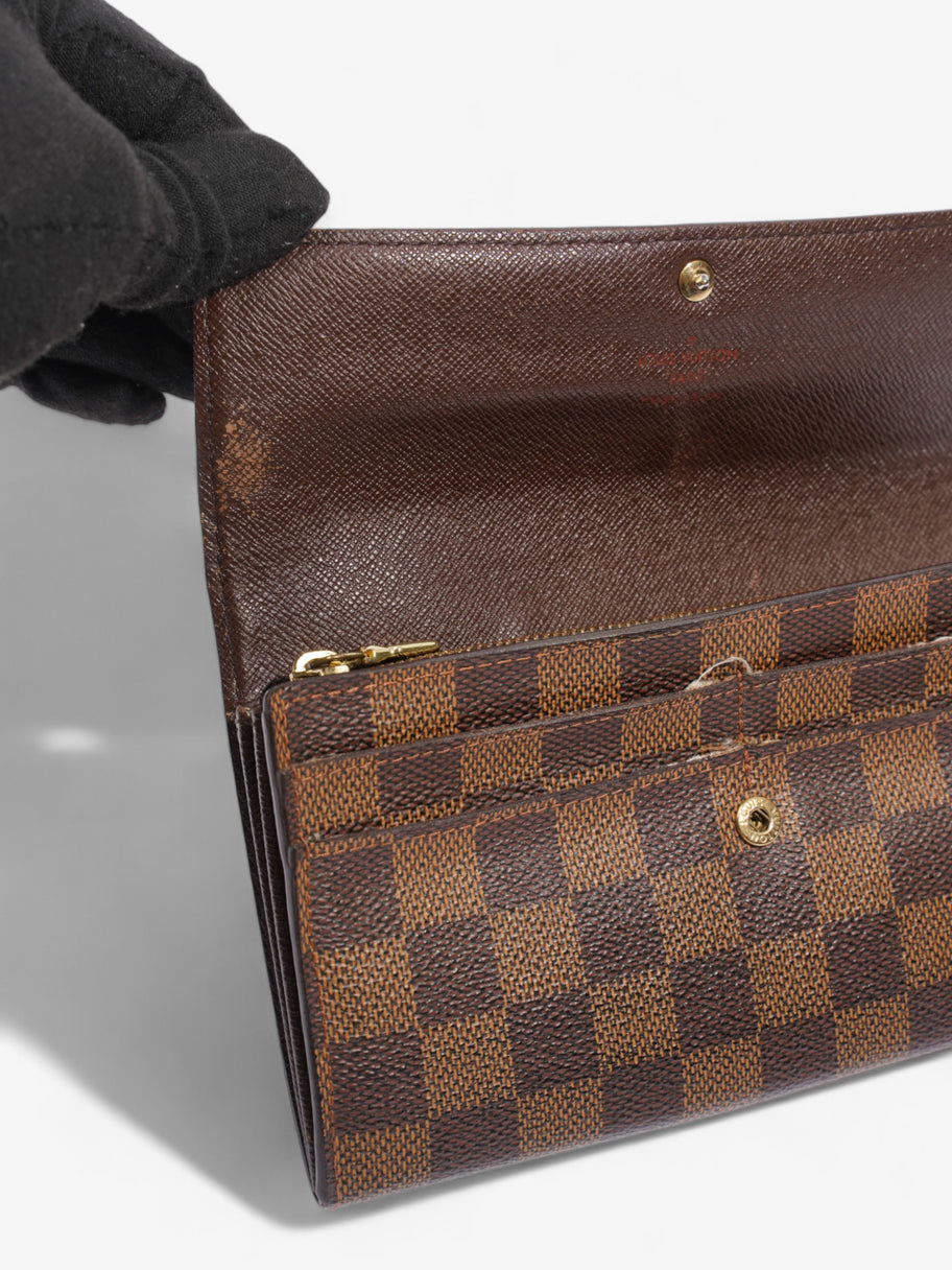 Louis Vuitton Sarah Wallet Damier Ebene Coated Canvas Image 6