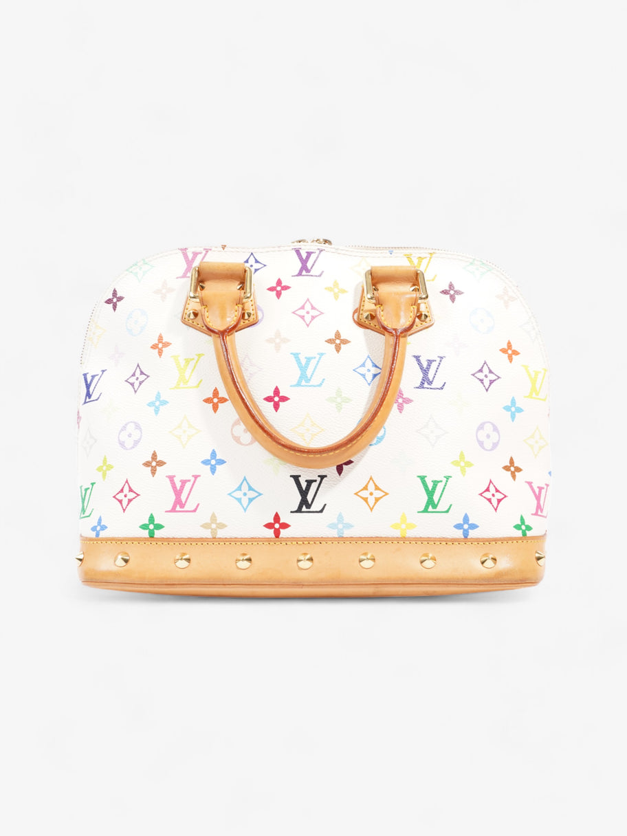 Louis Vuitton Louis Vuitton Alma  White / Multicolour  Canvas PM Image 4