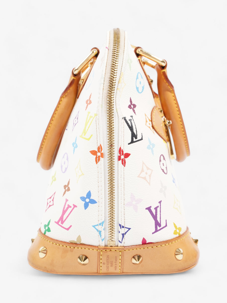 Louis Vuitton Louis Vuitton Alma  White / Multicolour  Canvas PM Image 5