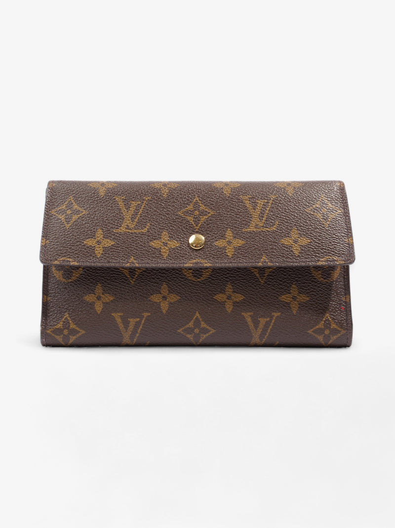  Louis Vuitton Porte Tresor International Long Wallet Monogram Coated Canvas