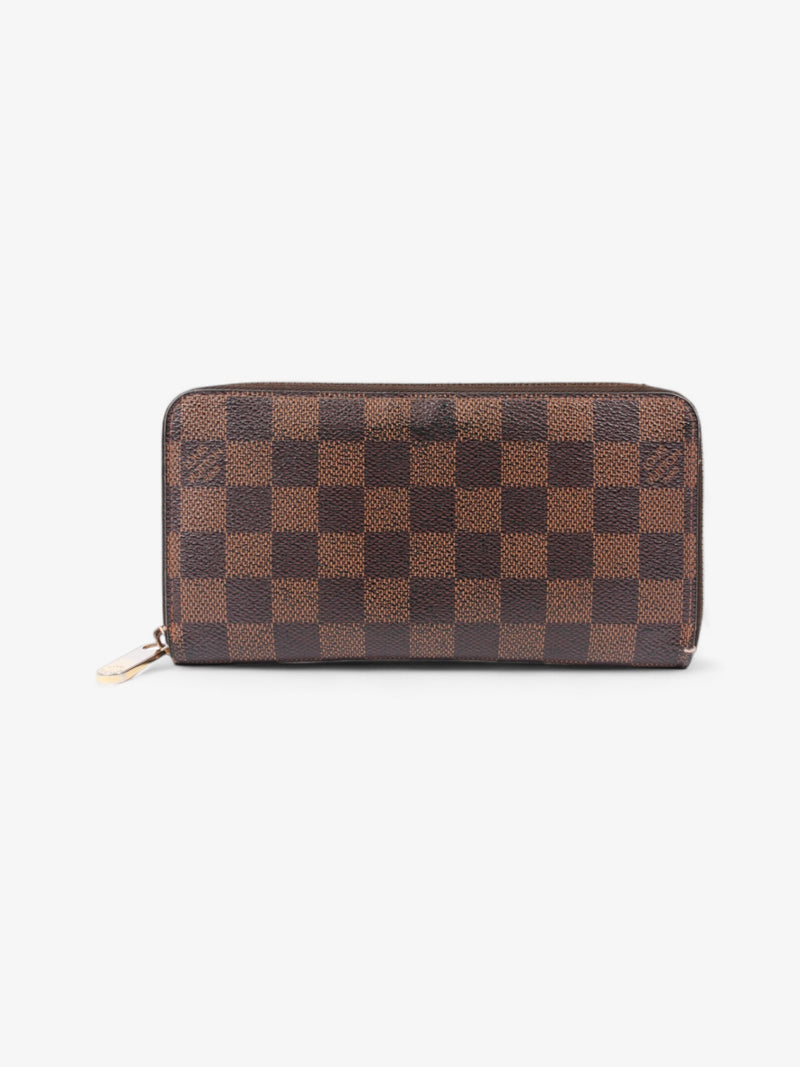  Louis Vuitton Zippy Wallet Damier Ebene Coated Canvas