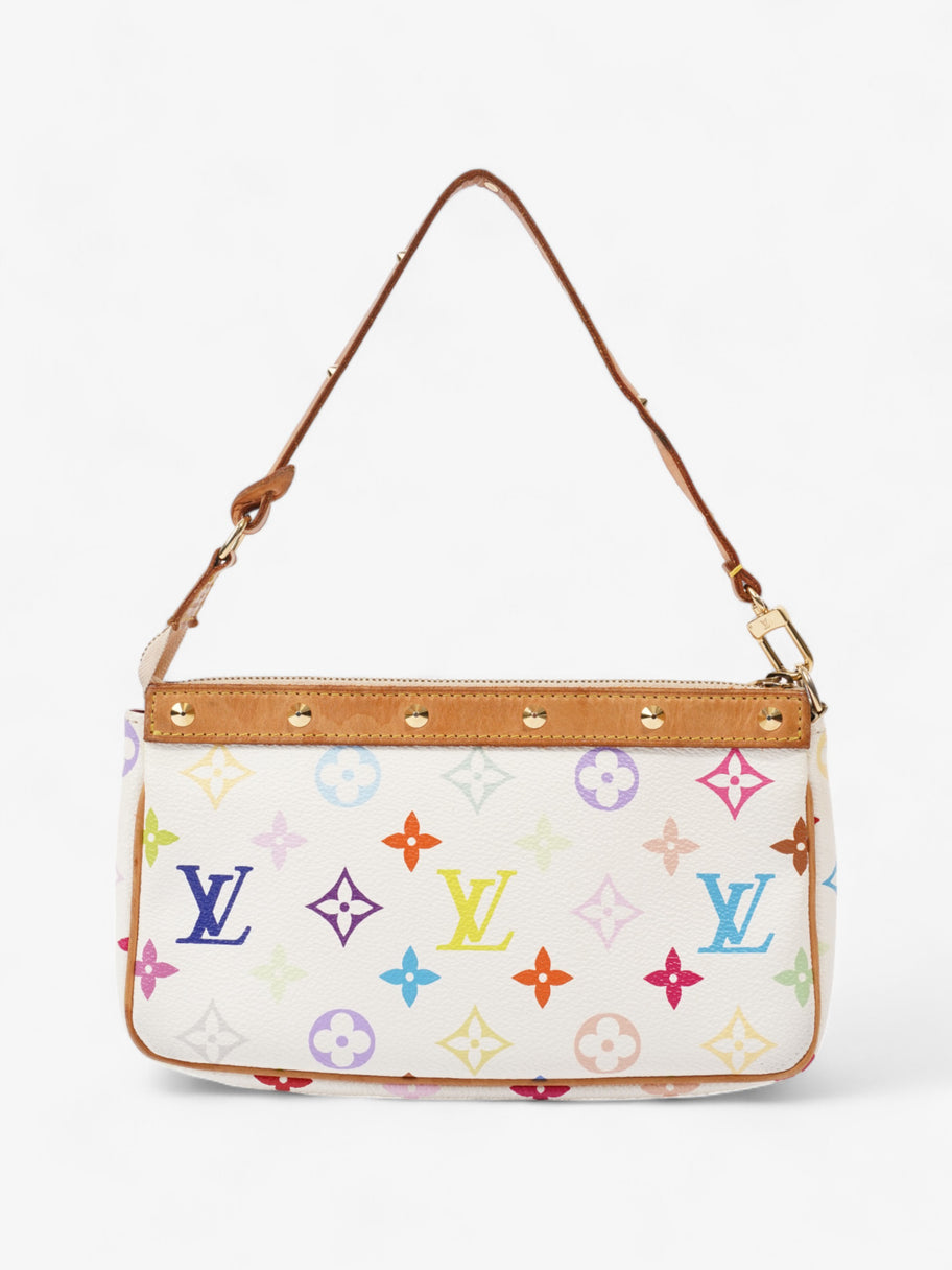 Louis Vuitton Pochette Accessoires White Multicoloured Monogram Coated Canvas Image 4