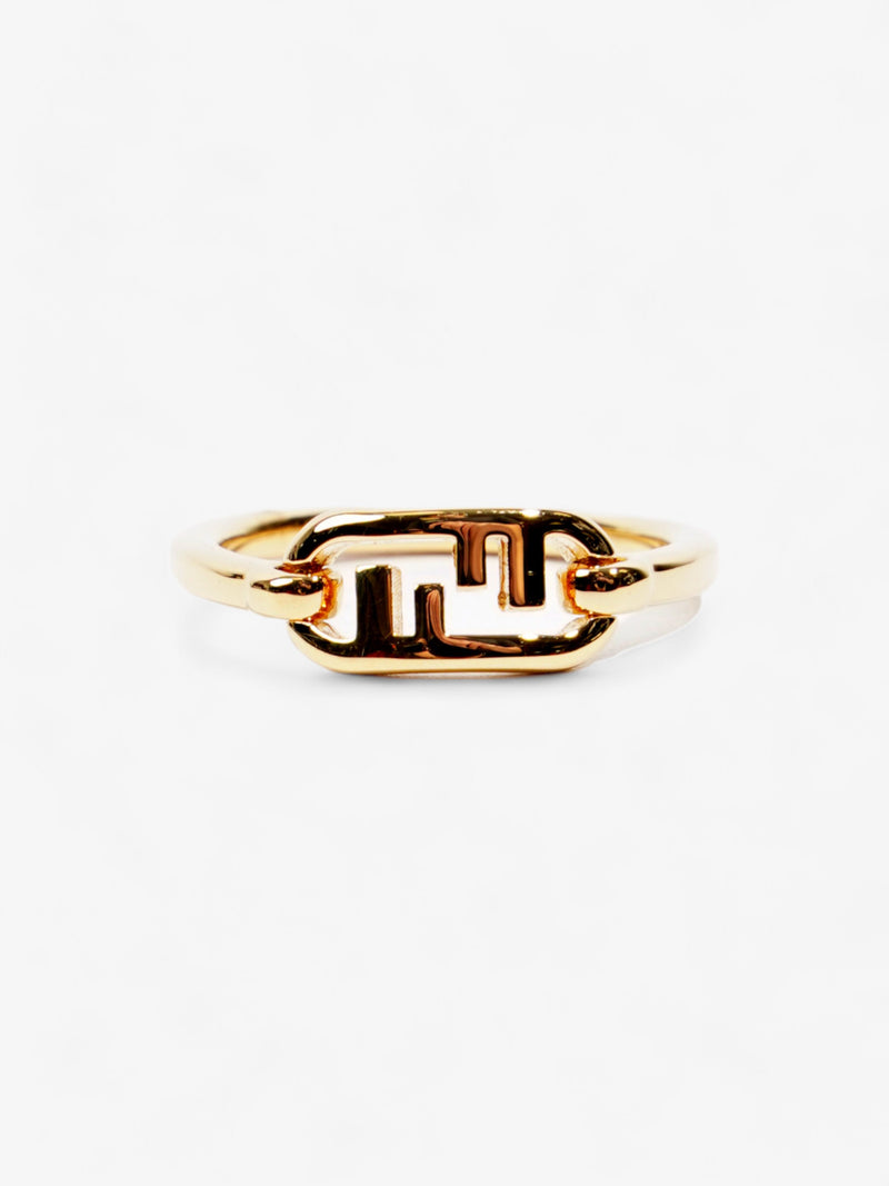  Fendi O'Lock FF Ring Gold Base Metal Medium (54mm)