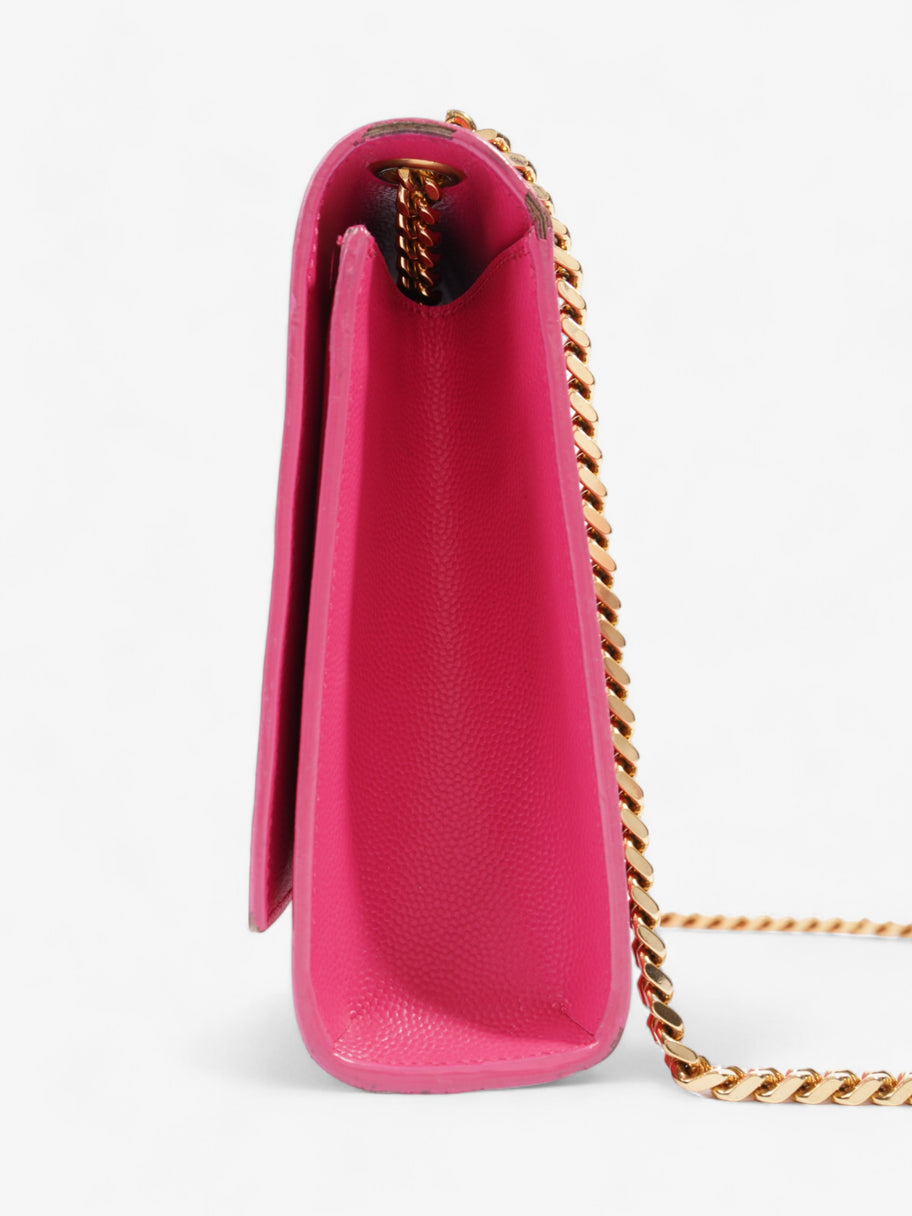 Saint Laurent Kate Neon Pink Grained Leather Image 3