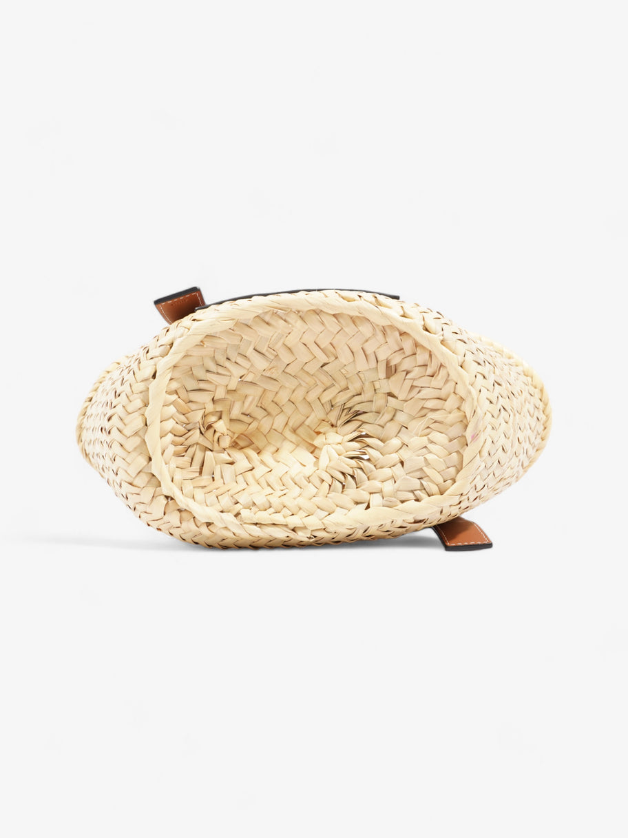 Loewe Basket Bag Brown Raffia Small Image 6