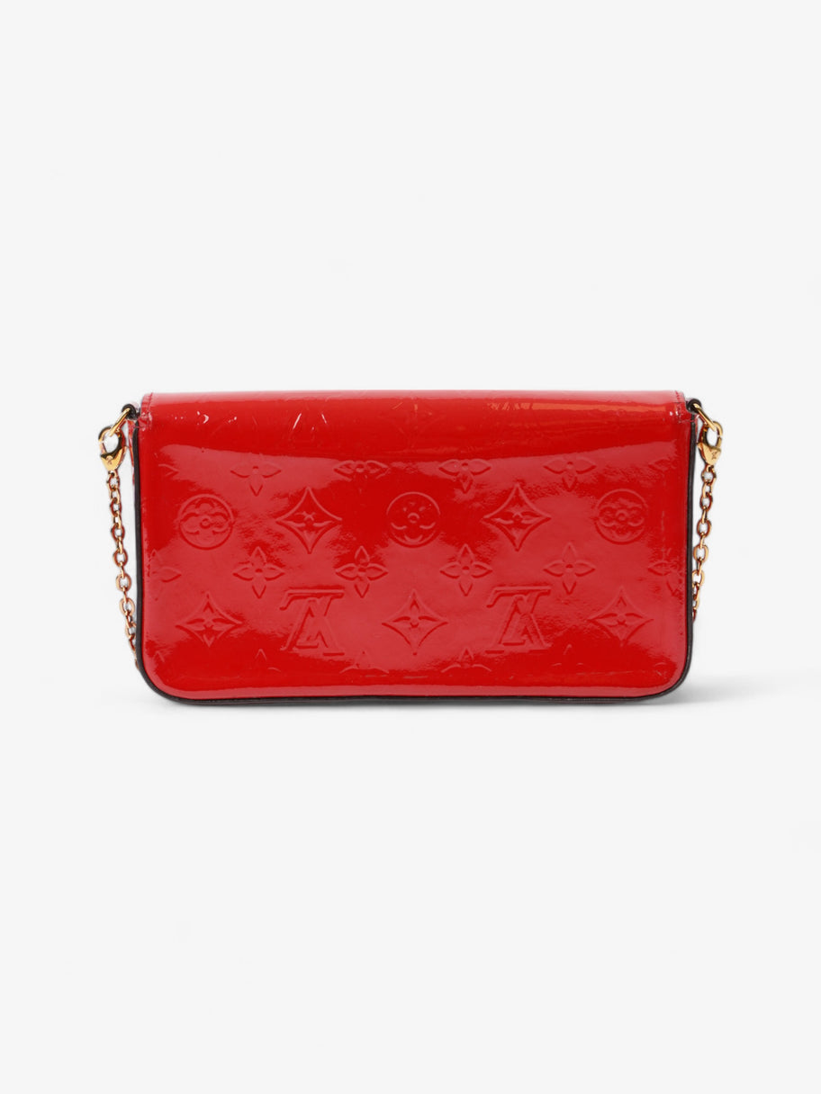 Louis Vuitton Pochette Felicie Red Vernis Leather Luxe Collective