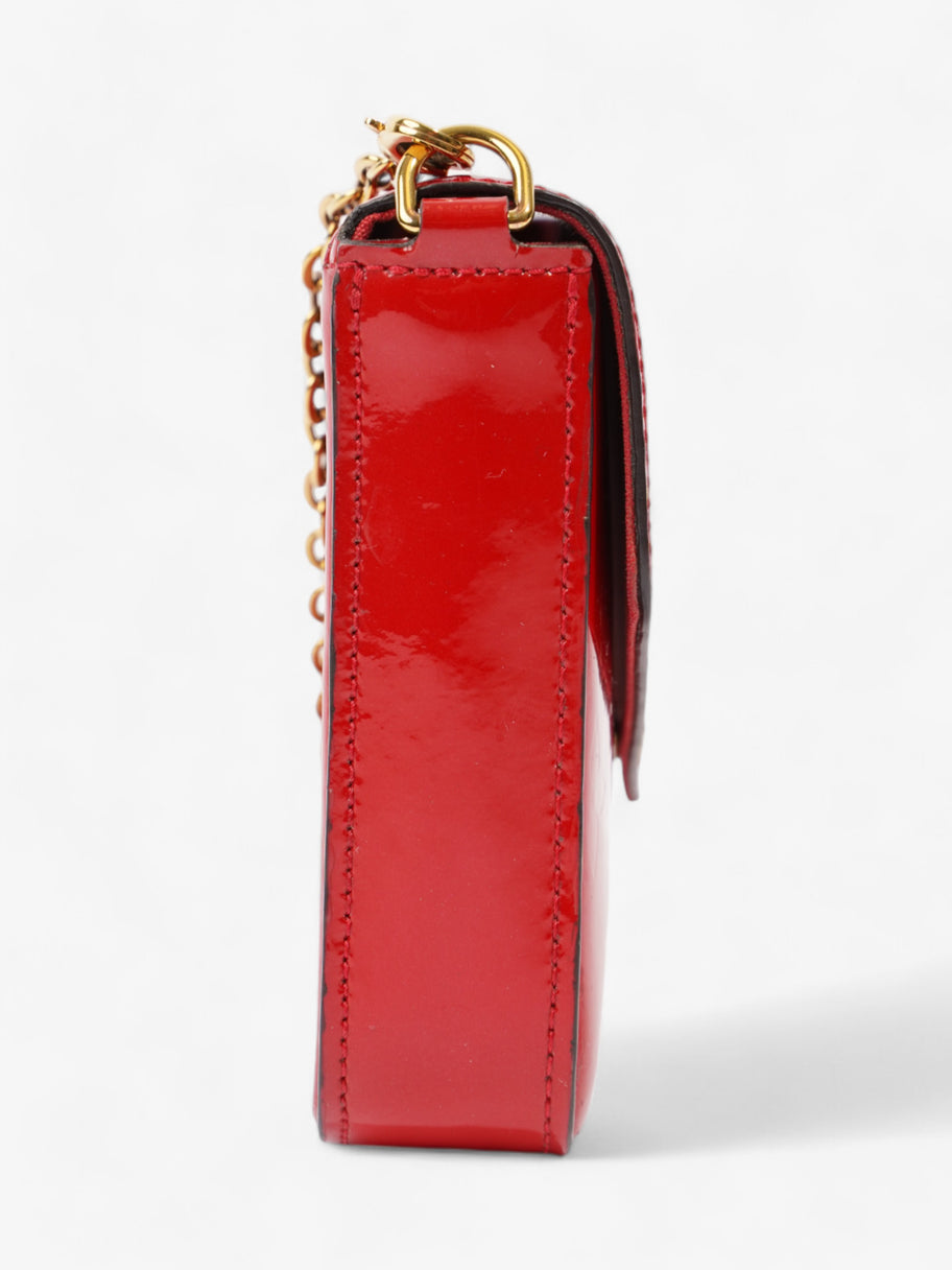 Louis Vuitton Pochette Felicie Red Vernis Leather Image 5