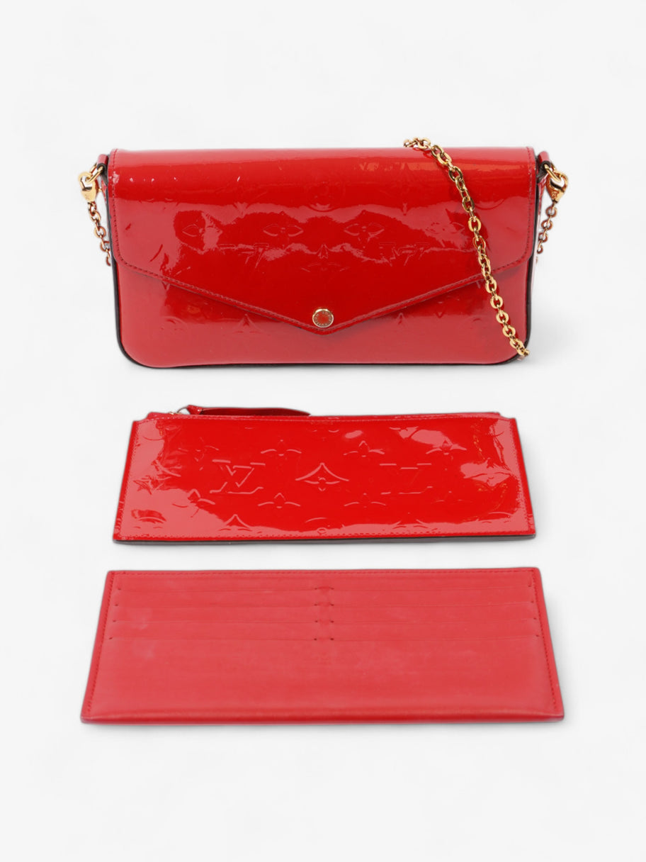 Louis Vuitton Pochette Felicie Red Vernis Leather Image 7