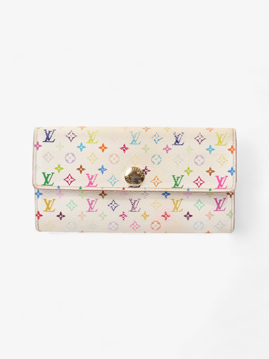 Louis Vuitton Sarah Wallet White / Multicolour Coated Canvas Image 1