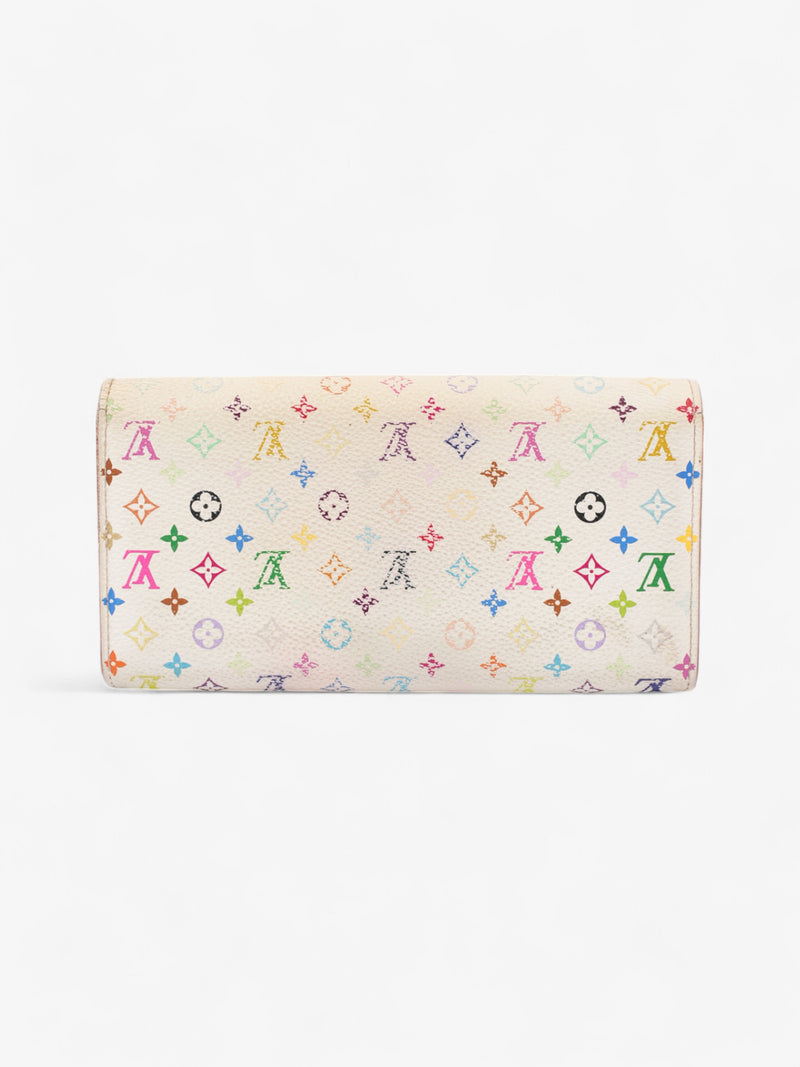  Louis Vuitton Sarah Wallet White / Multicolour Coated Canvas