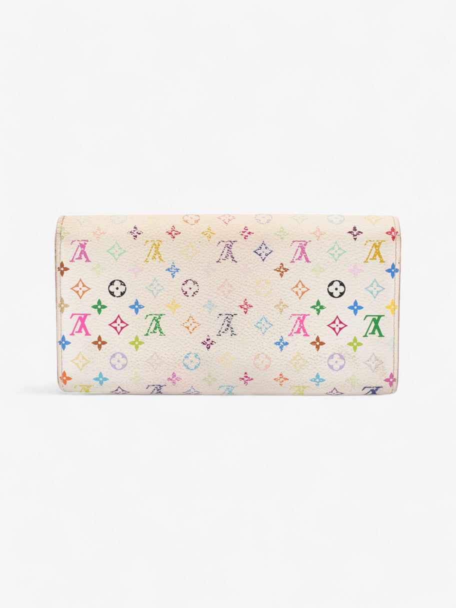 Louis Vuitton Sarah Wallet White / Multicolour Coated Canvas Image 2