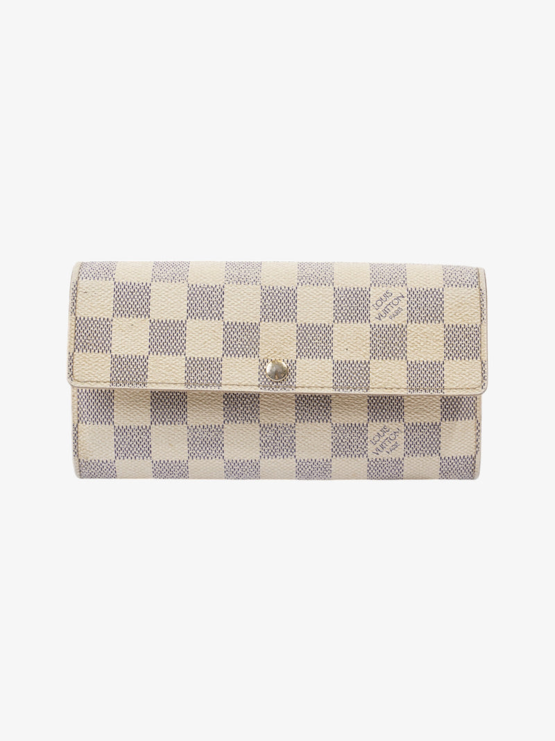  Louis Vuitton Sarah Wallet Damier Azur Coated Canvas