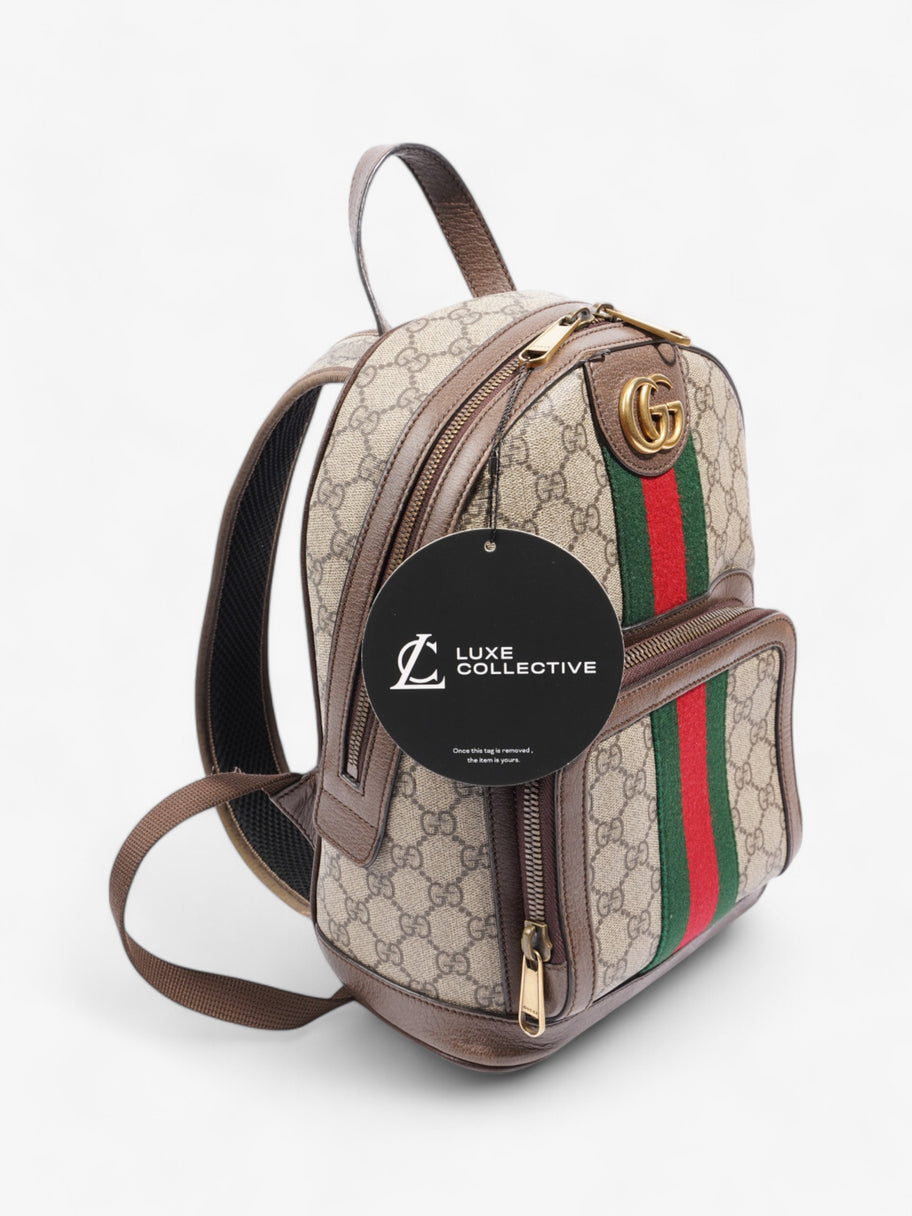 Gucci Ophidia Backpack Supreme / Green Coated Canvas Small Image 11