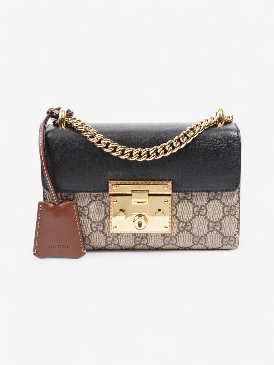 Gucci Padlock Shoulder Bag Black / Supreme Leather Mini Image 12