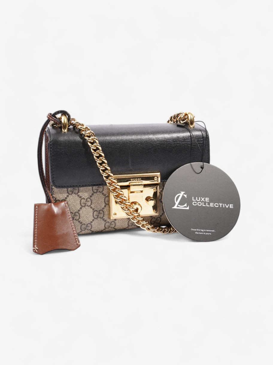 Gucci Padlock Shoulder Bag Black / Supreme Leather Mini Image 11