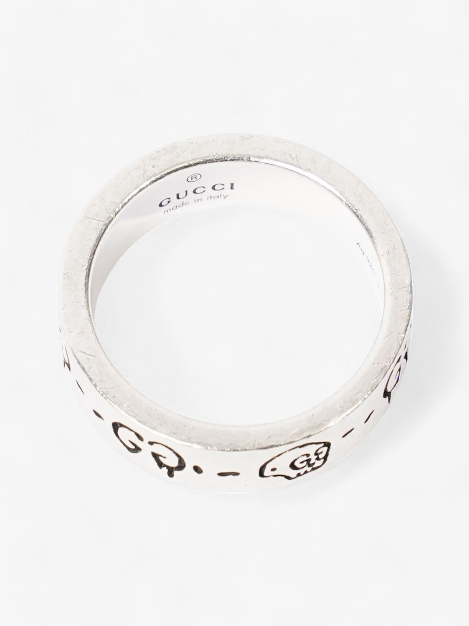 Gucci Ghost Ring Silver / Black Silver Sterling 11 Image 2