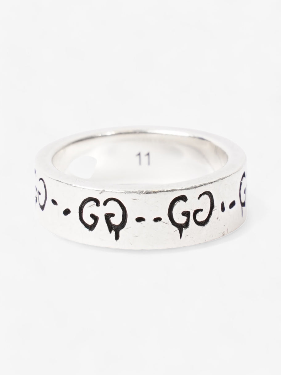 Gucci Ghost Ring Silver / Black Silver Sterling 11 Image 3