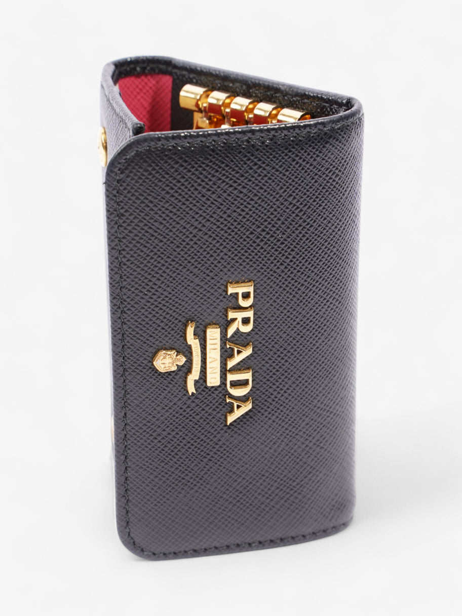 Prada Key Case Black Saffiano Leather Image 5