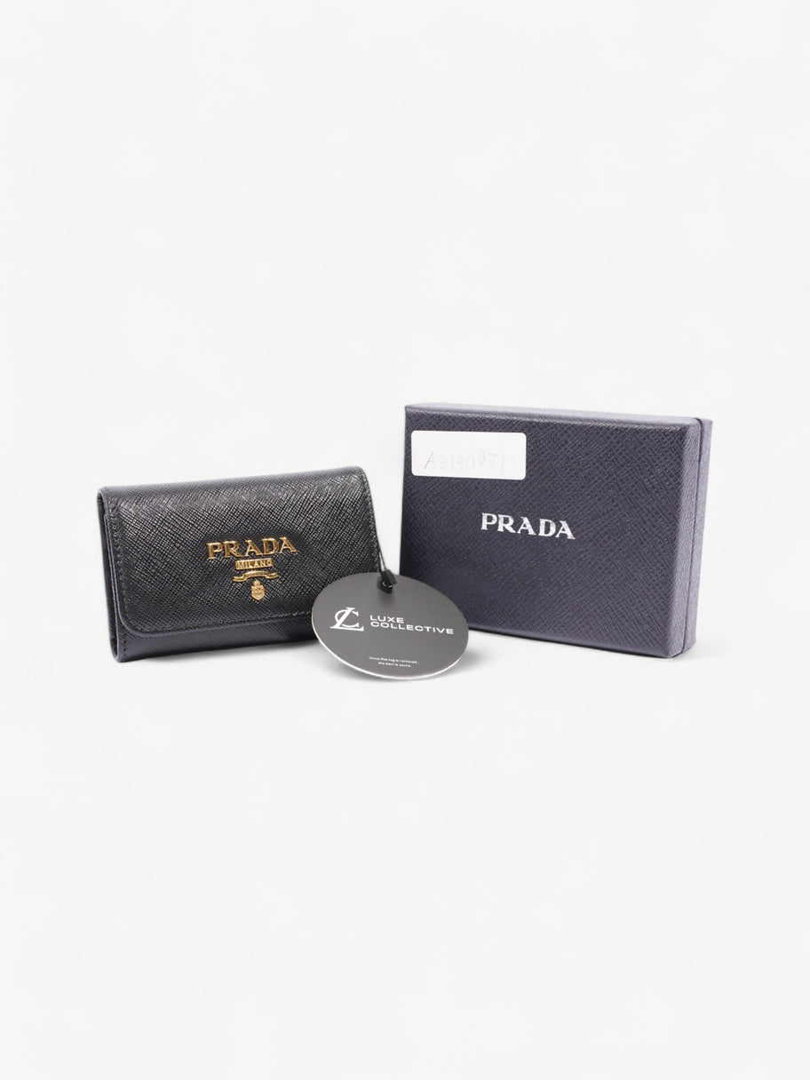 Prada Key Case Black Saffiano Leather Image 14