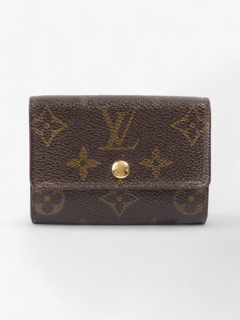  Louis Vuitton Porte Monnaie Plat Monogram Coated Canvas