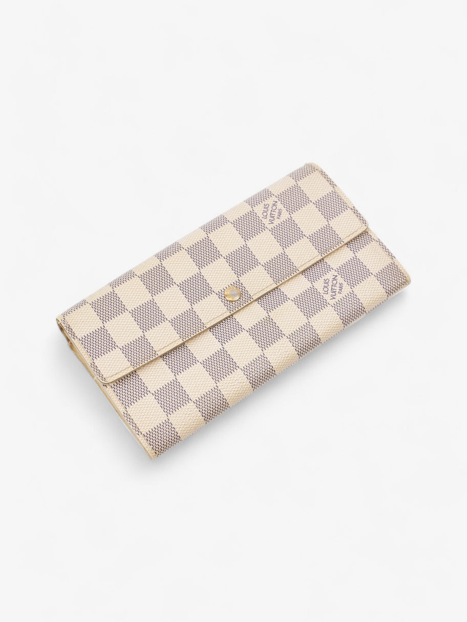 Louis Vuitton Porte Tresor Wallet Damier Azur Coated Canvas Image 9