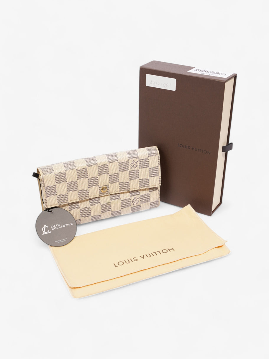 Louis Vuitton Porte Tresor Wallet Damier Azur Coated Canvas Image 12