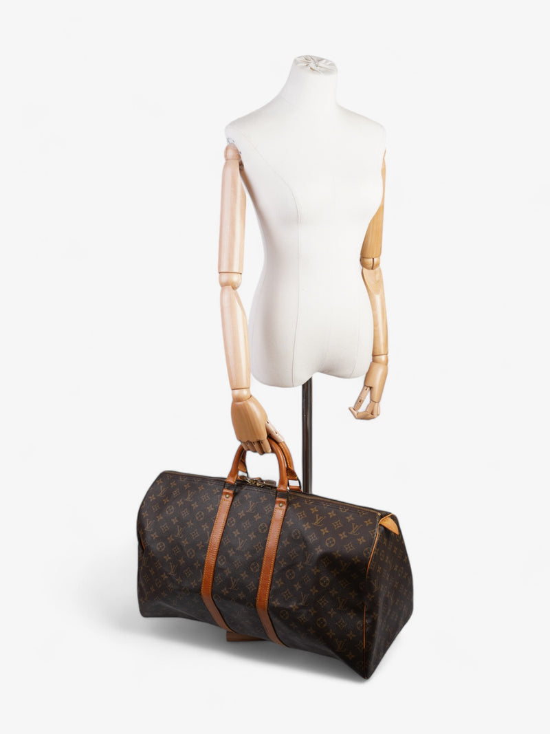  Louis Vuitton Keepall Monogram Coated Canvas 55