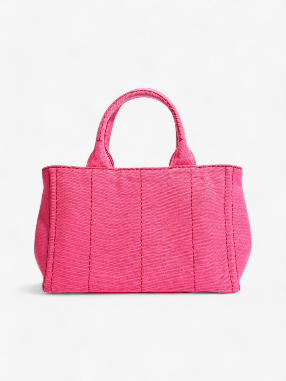 Prada Canapa 2 Way Handbag Pink Cotton Image 4