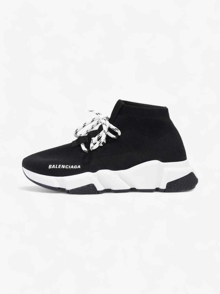 Balenciaga Speed Lace Up Black / White Cotton EU 40 UK 7 Image 5