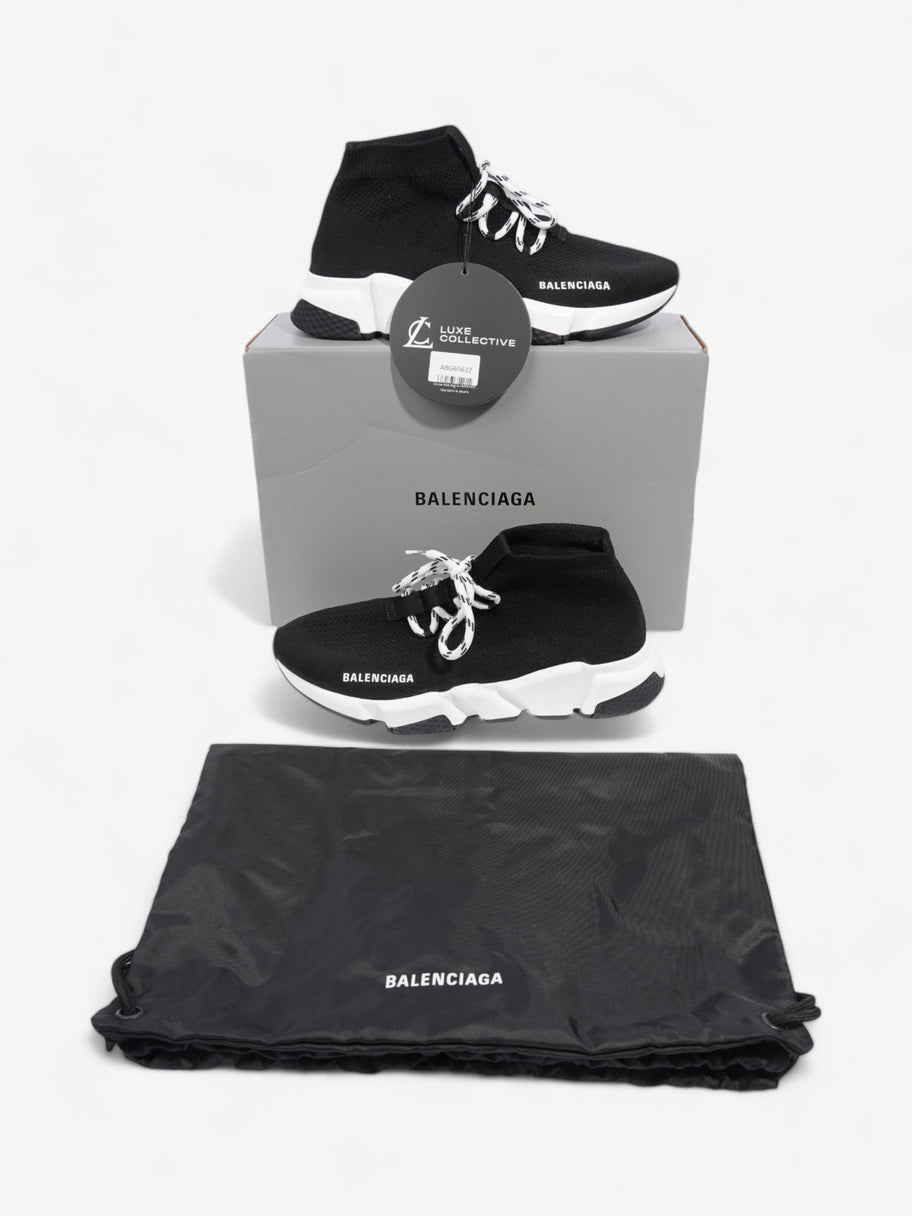 Balenciaga Speed Lace Up Black / White Cotton EU 40 UK 7 Image 8