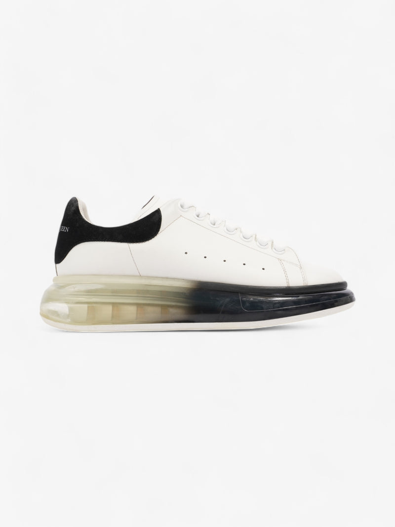  Alexander McQueen Oversized Sneakers with Clear Sole White / Black Leather EU 39 UK 6