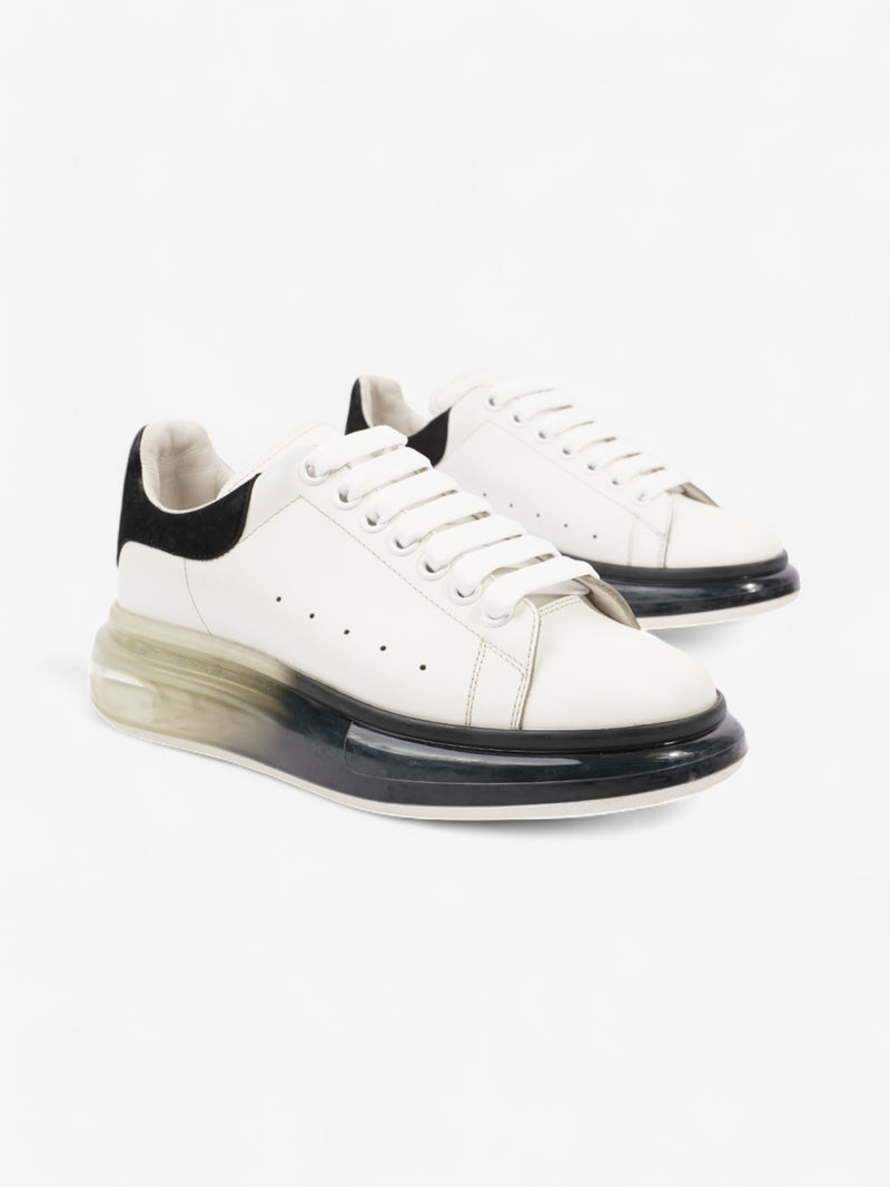  Alexander McQueen Oversized Sneakers with Clear Sole White / Black Leather EU 39 UK 6