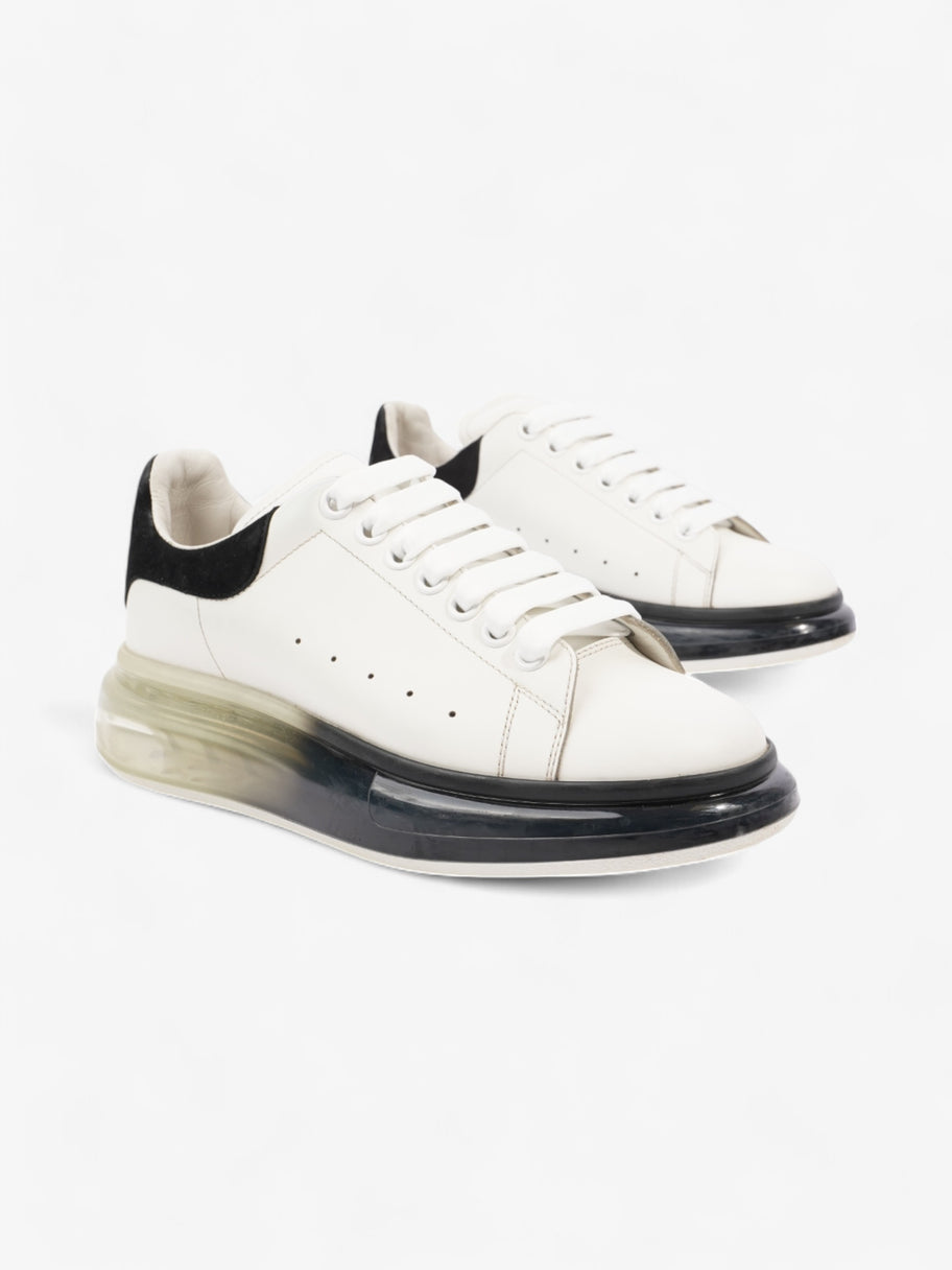 Alexander McQueen Oversized Sneakers with Clear Sole White / Black Leather EU 39 UK 6 Image 2