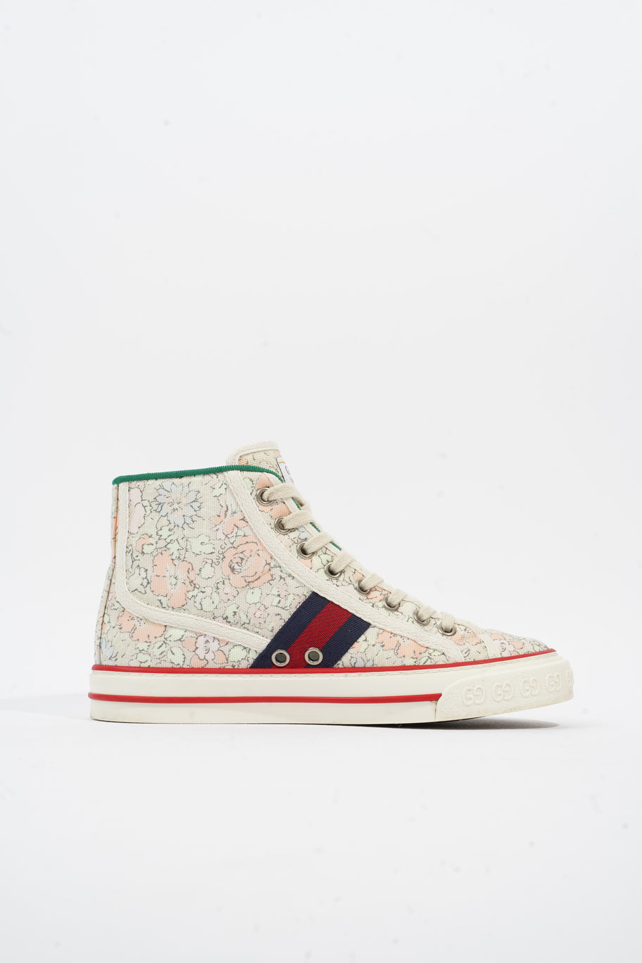 Gucci Tennis 1977 High Top Floral Print Canvas EU 35.5 UK 2.5 Image 4