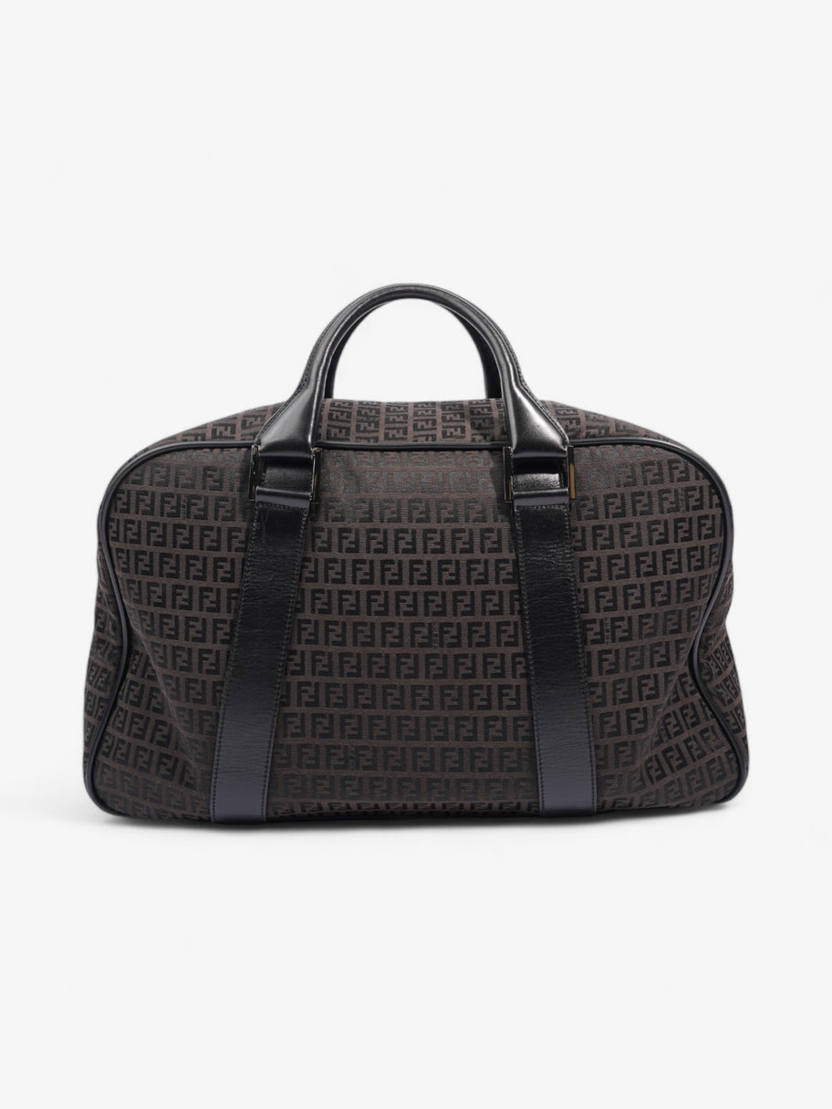 Fendi FF Duffle Bag Black / Tobacco Canvas Image 4