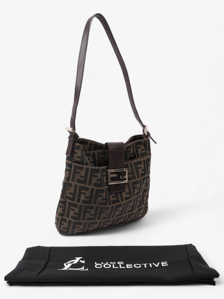 Fendi Zucca Brown FF Canvas Image 11