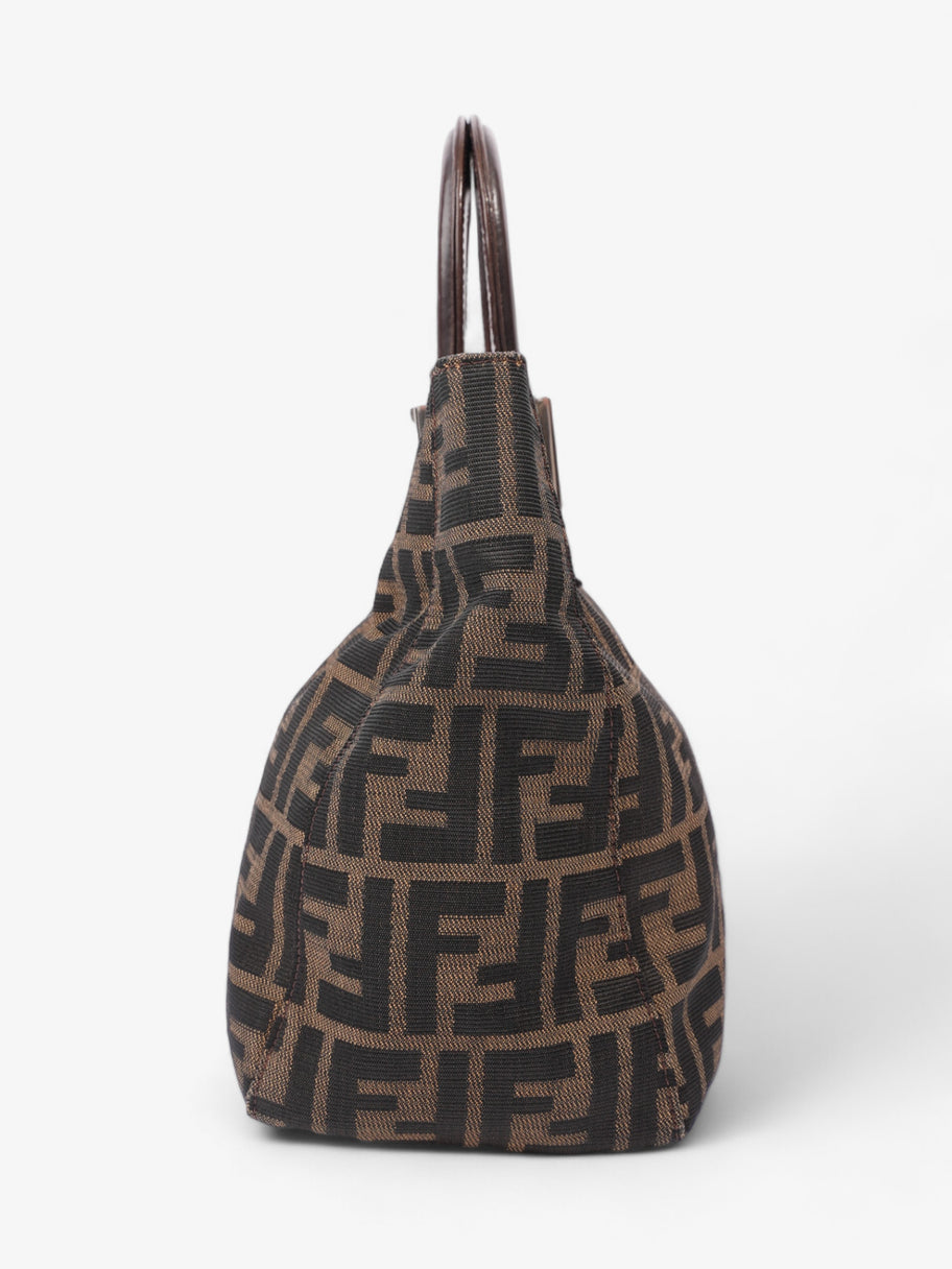 Fendi Zucca Tote Brown Canvas Image 5