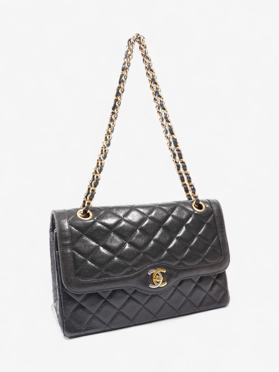 Chanel Paris Flap Black Calfskin Leather Image 17