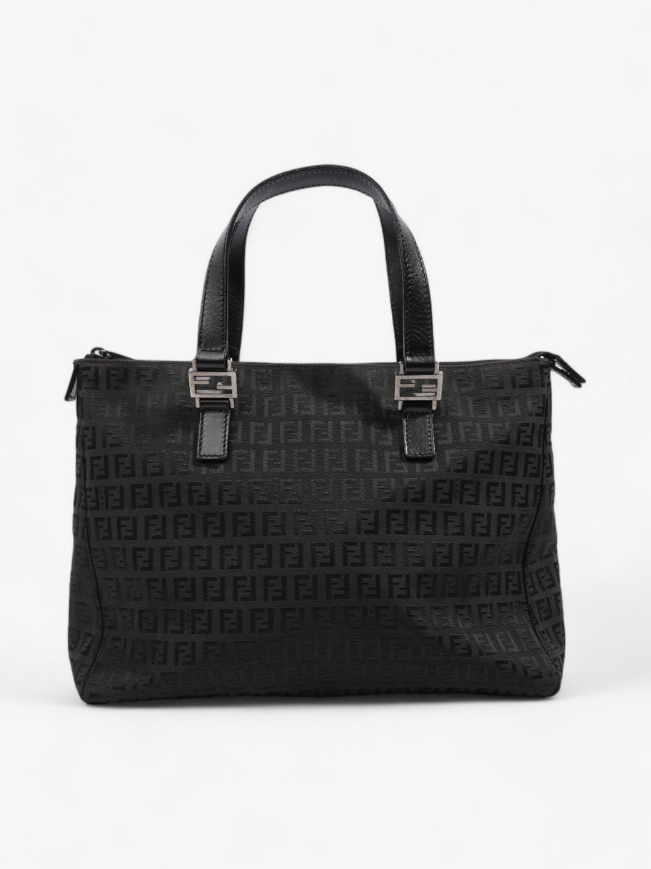 Fendi Zucca Tote Black Canvas Image 9