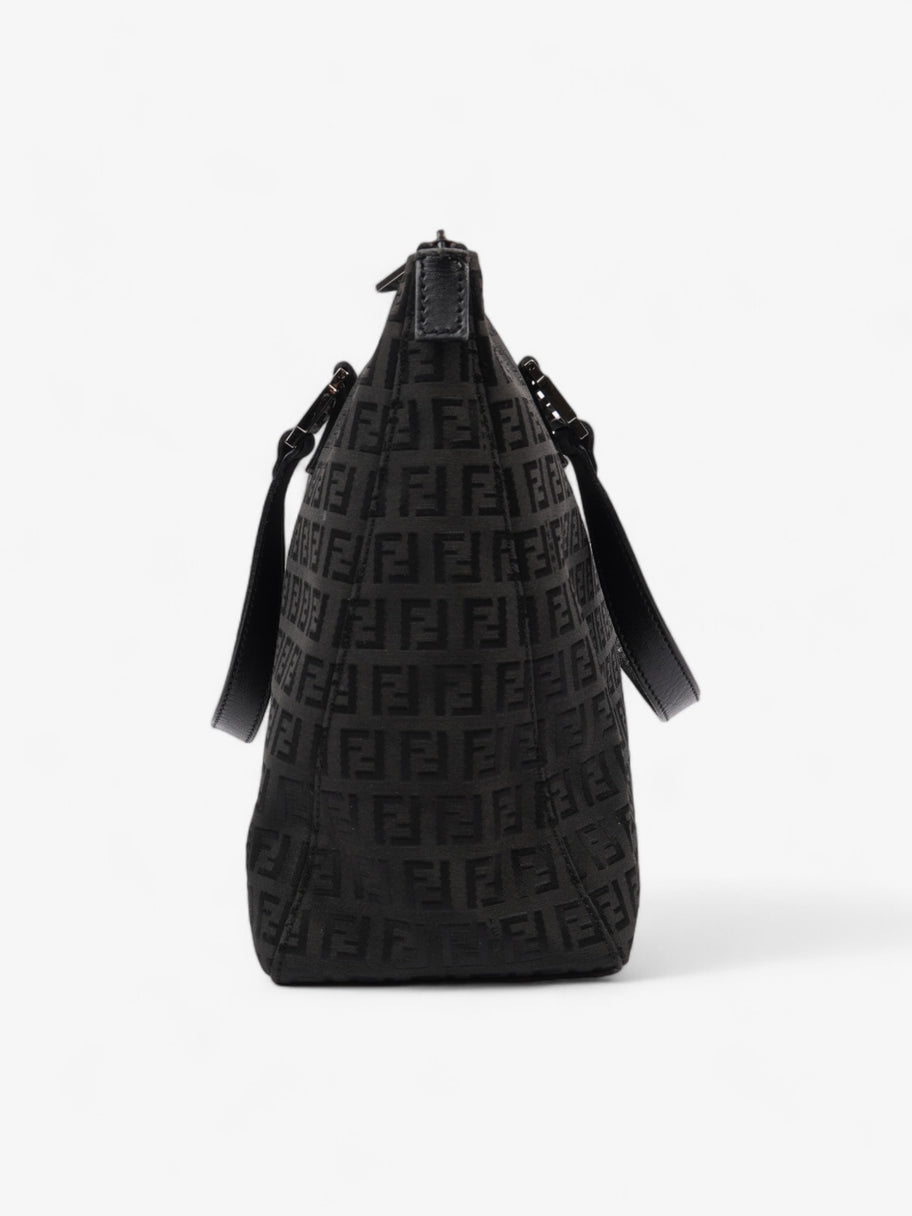 Fendi Zucca Tote Black Canvas Image 5