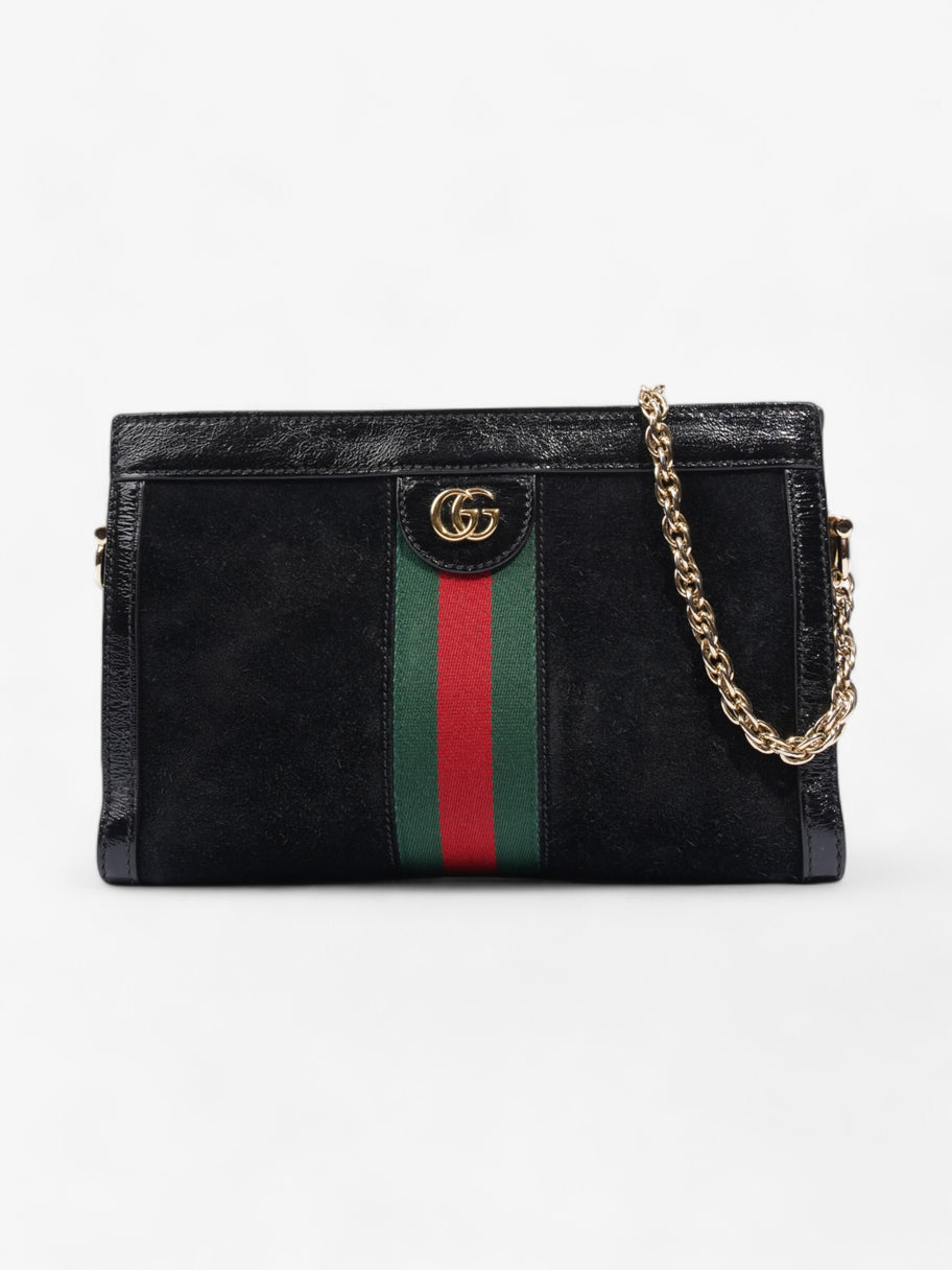 Gucci Ophidia GG Black / Red / Green Suede Image 1