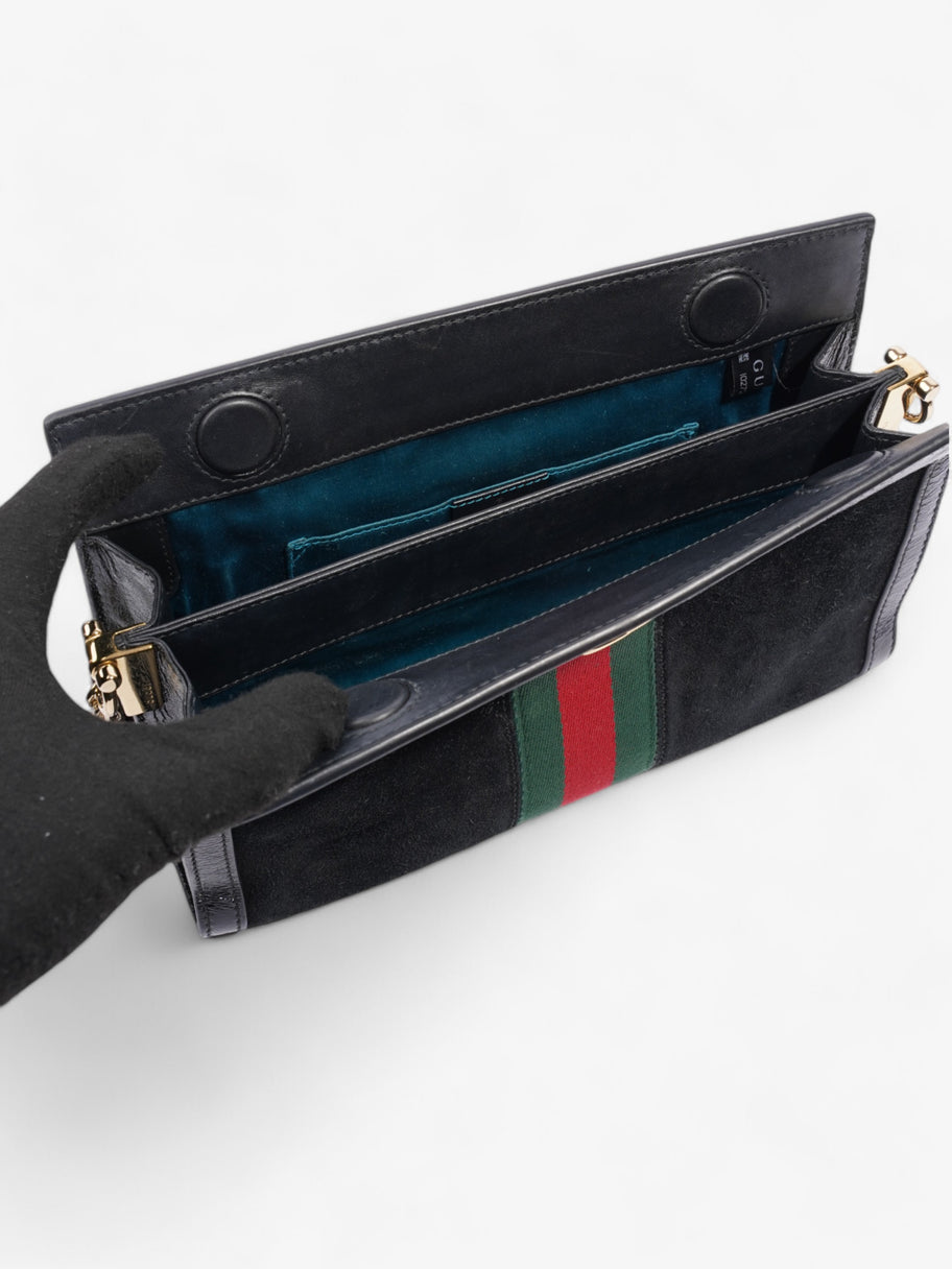 Gucci Ophidia GG Black / Red / Green Suede Image 7