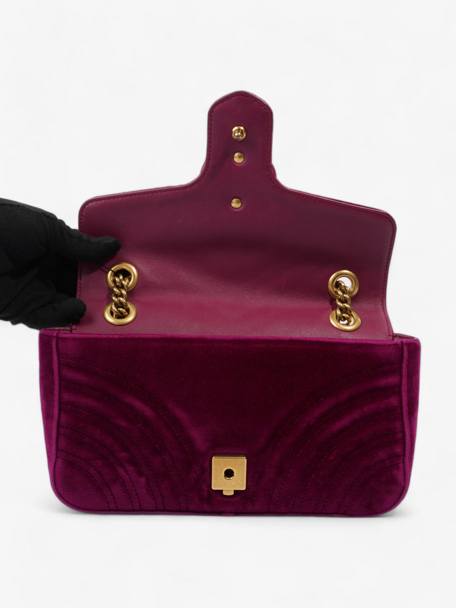 Gucci GG Marmont Purple Velvet Small Image 8