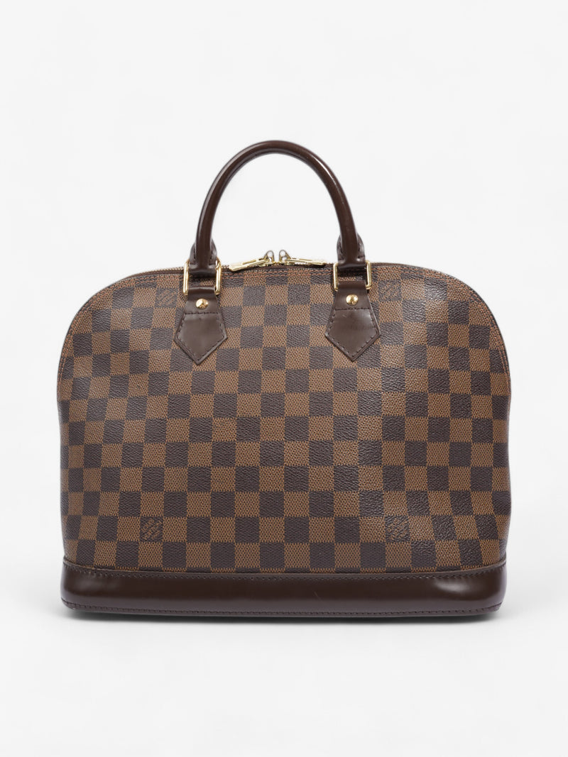  Louis Vuitton Alma Damier Ebene Coated Canvas PM