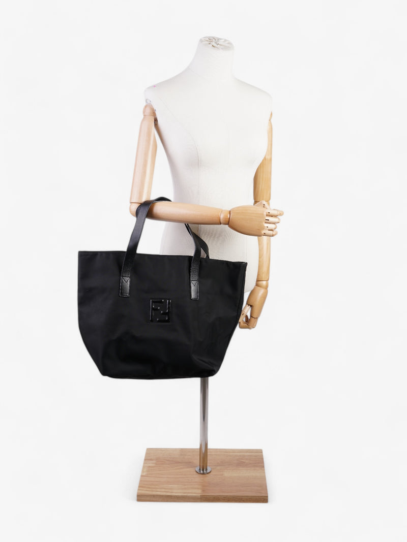  Fendi FF Tote Black Nylon