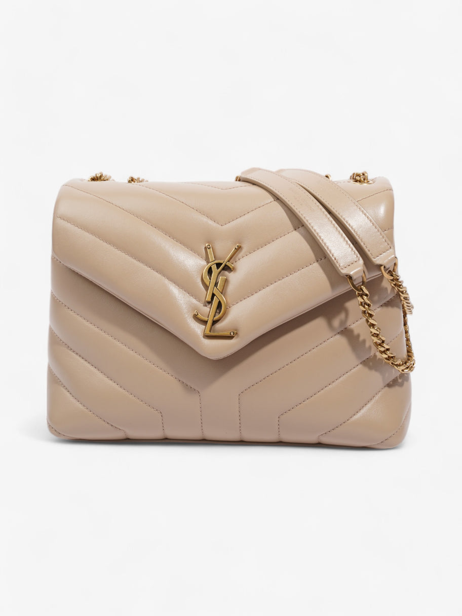 Saint Laurent Lou Lou Light Beige Calfskin Leather Small Image 1