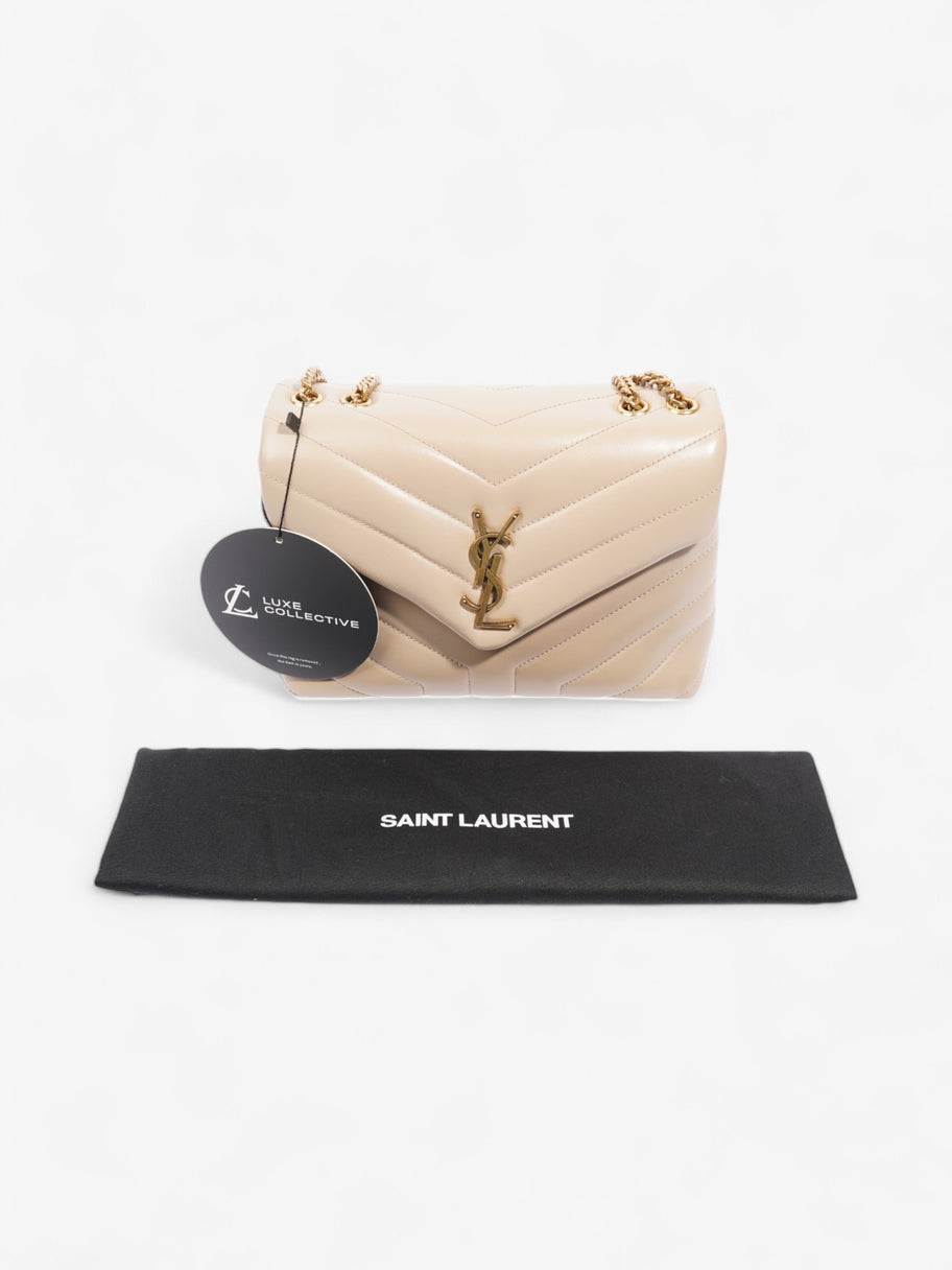 Saint Laurent Lou Lou Light Beige Calfskin Leather Small Image 9